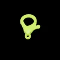 Cierre de langosta de plástico amarillo neón de 30mm para llaveros y manualidades - 30mm / Verde Fluorescente
