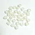 Cuentas de acrílico blanco en forma de corazón de 8mm para joyería DIY y artesanía - 2500 Piezas/Paquete / Blanco