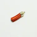 Oranger Wildlederquasten-Anhänger mit Silberkappe für DIY-Schmuck, 3x1cm Größe. - 10 Stück/Packung (3*1cm) / Orange