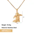 Vue détaillée du pendentif botte de cowboy plaqué or, poids 10,34g et hauteur 36mm - Pendentif Botte Cowboy Seul (Sans Chaîne) (HPH033) / Or