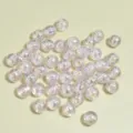 Iridescent purple 8mm AB color acrylic round beads for DIY jewelry making and crafts - 8mm / Pink