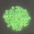 Cuentas redondas de acrílico luminoso de 7mm para crear joyas y manualidades DIY - 7mm (Aprox. 4400 Piezas/500g) / Letras Luminosas