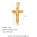 Polished stainless steel capital letter T pendant in 18K gold finish for DIY jewelry. - Letter T