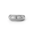 Elegant minimalist chunky stainless steel ring for women with polished silver finish - Size 7 / Plain Polished Ring (NRS03) / Steel
