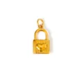 Eleganter Anhänger aus 18 Karat vergoldetem Edelstahl in Vorhängeschloss-Form mit Herz - Herzschloss (YD15) - Gold