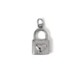 Ciondolo a lucchetto a cuore in acciaio inossidabile argento per collane e bracciali - Lucchetto a Cuore (YD15) - Acciaio