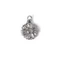 Ciondolo a forma di girasole in acciaio inossidabile argento per creazione gioielli - Girasole (YD17) - Acciaio