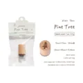 Handmade beech wood stamp featuring a pine tree design from the Small Forest Series - Pine Tree / 15x15x24mm