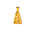 Vintage Egyptian Pharaoh pendant in gold-plated stainless steel for hip-hop style - Pharaoh Head (FG03) / Gold