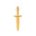Vintage stainless steel 18K gold plated dagger sword pendant necklace charm for jewelry - Dagger Long Sword (DZ36) / Gold