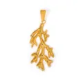 Goudvergulde roestvrijstalen koraaltak hanger voor doe-het-zelf sieraden met oceaanthema - 大号珊瑚 / Goud
