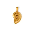 Vergulde roestvrijstalen spiraalvormige schelphanger voor oceaan-thema DIY-sieraden - Schelp / Goud