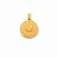 Retro goldener Krebs Sternzeichen Anhänger aus 18k vergoldetem Edelstahl Finish - Krebs / Gold