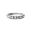 Anello a sfere in acciaio inossidabile argento lucido con elegante design - Taglia 6 / Anello Perlato (NRS09) / Colore acciaio