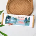 Chinese landschapsscroll koelkastmagneet met traditioneel Guilin-ontwerp. - Guilin Landschap