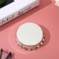 Imán de nevera y abridor con forma de chapa plateada y superficie blanca personalizable - Estilo Plateado Galvanizado