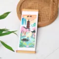 Traditional Chinese style scroll fridge magnet featuring Suzhou city landscape illustration - Suzhou