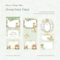 Bloc-notes Forest Fairy Tales à dorure à chaud avec illustrations de lapins et souris pour DIY - Conte de la Forêt