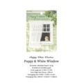 Retro sprookjes puppy raam plaknotities uit de Rococo Sweet Dreams serie, 30 vellen - White window puppy shadow