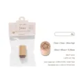 Small star-shaped beechwood stamp for scrapbook decoration, forest series DIY craft tool - Star / 15x15x24mm