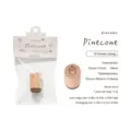 Premium Mo Card beech wood stamp from the Small Forest series with pinecone engraving - Pine Cone / 15x15x24mm