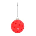 Ornamenti per albero di Natale pickleball rosso ciondolo appendiabiti decorazione sportiva festiva - Rosso