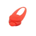 Ciondolo luminoso LED in silicone rosso per animali domestici con design a osso per cani. - Rosso
