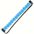 Tubo raccoglitore per pickleball trasparente con bretella e palline da allenamento. - Sfera blu + Tubo in PC ad alta trasparenza