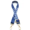 Correa de repuesto azul con diseño nórdico de copos de nieve y ganchos para bolsos - N°23 Azul Real Dibujos Animados