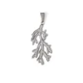 Elegante zilveren koraaltak hanger van hoogwaardig roestvrij staal voor DIY-sieraden - 大号珊瑚 / Staalkleur