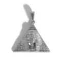 Silver stainless steel hip-hop pyramid pharaoh pendant for necklace - 金字塔埃及法老款式 / Gold