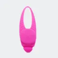 Ciondolo luminoso LED rosa per cani in silicone, luce di sicurezza impermeabile con osso. - Rosa