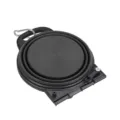 Collapsible black silicone pet bowl, portable foldable double dog bowl for outdoor travel. - Black