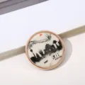 Imán de nevera de Macao con monumentos de la ciudad estilo pintura de tinta - Estilo de Tinta de Macao (28#) / 50,8mm