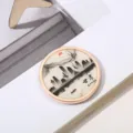 Imán de nevera de recuerdo cultural con diseño de pintura de tinta GanSu - Estilo de Lavado de Tinta de Gansu (31#) / 50,8mm