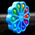 Girasol Push Pop Burbuja Juguete Sensorial Fidget de Silicona para Alivio del Estrés - Azul