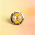 Hochwertiger klappbarer Handtaschenhalter aus Metall mit gelbem Schmetterlings-Design. - Stil 6 (Gelb + Weißer Schmetterling)