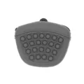 Silicone Pet Treat Bag Portable Dog Training Waist Pouch Waterproof Snack Pocket Grey - Gray