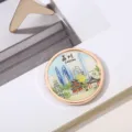 Souvenir-Kühlschrankmagnet aus Metall mit Suzhou-Wahrzeichen und farbiger Illustration - Tor des Orients Illustration (Stil 5)