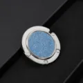 Hochwertiger faltbarer runder Taschenhalter mit blauem Glitzer für den Schreibtisch - Blau Glitzer