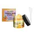 WEST MONTH Kurkuma Vitamine C Klei Masker diep reinigend gezichtsverzorging hydrateren 150g - 150 g + borstel