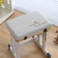 Thick memory foam seat cushion for student school chair rectangular stool breathable pad - Mushroom House - Khaki