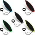 Set of 5 colorful finger surfboards with leash and finger straps for car window fun - Assorted Colors