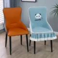 Chaise de salle à manger moderne de luxe pour la maison et l'hôtel, dossier ergonomique. - Style taille fine – luxe léger / Panda bleu