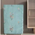 Chenille dust cover for safe, elegant blue-green fabric protective cover, premium home decor. - 42*39*80 / Chenille Embroidered Blue-Green