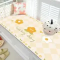 Crystal velvet bay window mat with cute floral check pattern, soft warm seat cushion for home. - 40*60cm / Lucky Day Flowers