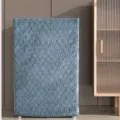 Chenille safe dust cover grey blue leaf pattern home decorative protective case style. - 42*39*80 / Chenille Leaf Grey-Blue
