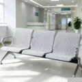 Gepolsterte Wartebank-Sitzbezüge für öffentliche Krankenhaus- und Kliniksitzmöbel. - 50x85cm (1 Stück) / Barcelona-Stil, Grau