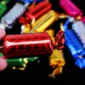 Colorful simulation candy Christmas tree ornaments with metallic foil finish. - Simulated Candy (Single Piece) / Single Piece