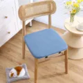 Thickened corduroy chair cushion for office and home, comfortable soft seat pad. - Twilight Blue Cushion with Core